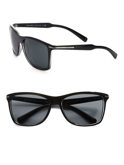 prada arrow wayfarer sunglasses|prada transparent sunglasses.